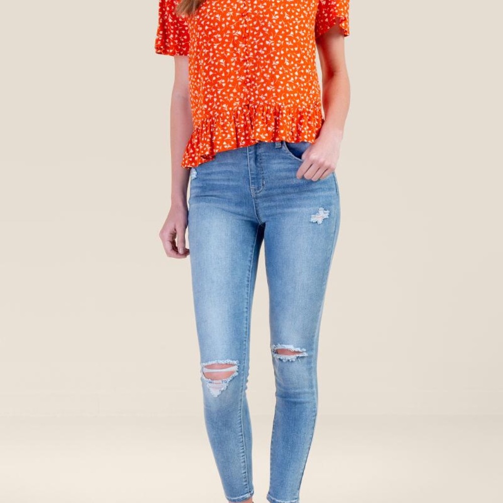 Francesca's Lorraine Button Front Blouse - image 7